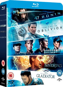 Oblivion / Battleship / Immortals / Gladiator / 47 Ronin | Forty Seven Ronin  Blu-Ray